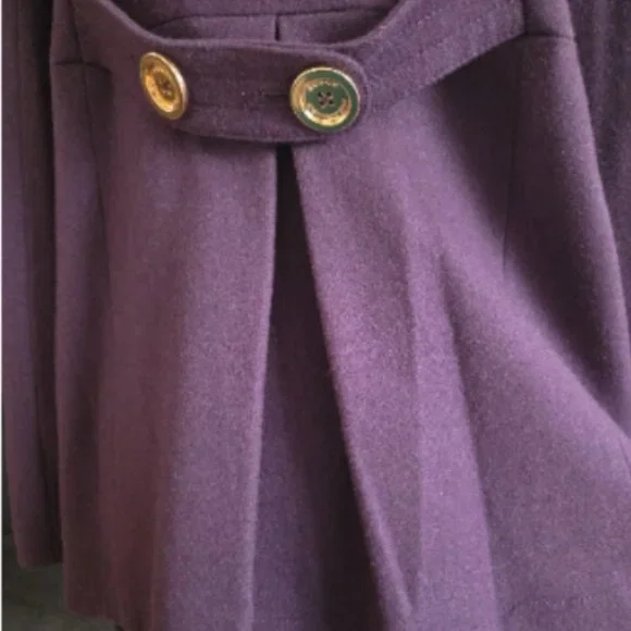 Juicy Couture Purple Pea Coat - Picture 6 of 11